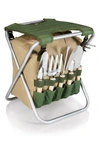Oniva Gardener Folding Seat With Tools In Green