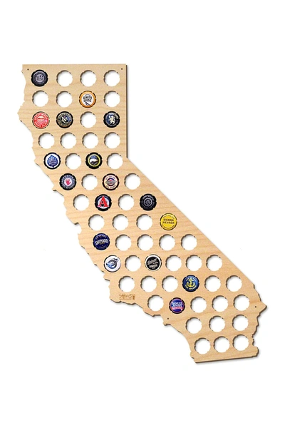 After 5 California Beer Cap Map