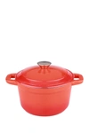 Berghoff Cast Iron Orange 7 Qt. Covered Stockpot
