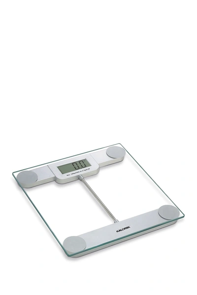 Kalorik Precision Digital Glass Bathroom Scale In White