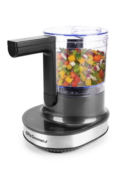 Maxi-matic Elite Gourmet Hoverchop 4-cup In Grey