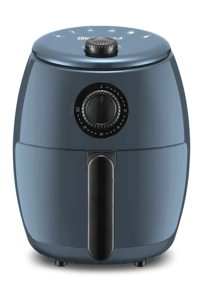 Maxi-matic Elite Gourmet 2.1qt Hot Air Fryer With Adjustable Timer And Temperature In Slate Blue