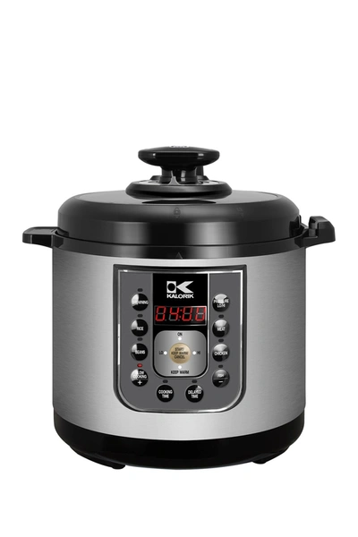 Kalorik Black And Stainless Steel Perfect Sear Pressure Cooker