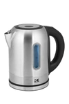 Kalorik Stainless Steel Digital Water Kettle With Color Changing Led Lights In Silver