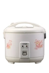 TIGER JNP-1000-FL 5.5-CUP (UNCOOKED) RICE COOKER AND WARMER, FLORAL WHITE,785830010275