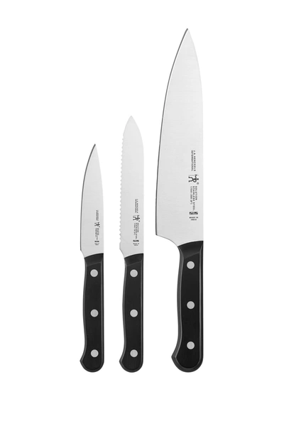 Henckels Cutlery Henckels International Solution 3-piece Starter Knife Set In Stainless Steel