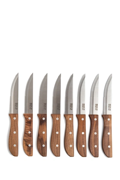 Core Home Walnut Jumbo Steak Knives In Natural