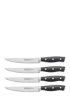 Henckels Cutlery International Forged Accent 4-piece Steak Knife Set In Black