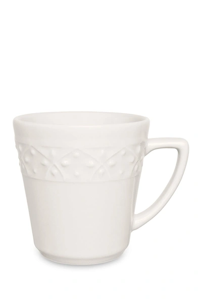 Manhattan Comfort Mendi 6 Mugs 12.17 Oz. In Ivory