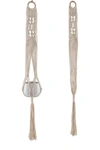 Flora Bunda Macrame Plant Hanger, 40" In White