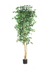 Nearly Natural Ficus Silk Tree In Green