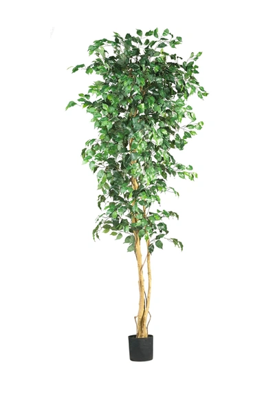 Nearly Natural Ficus Silk Tree In Green