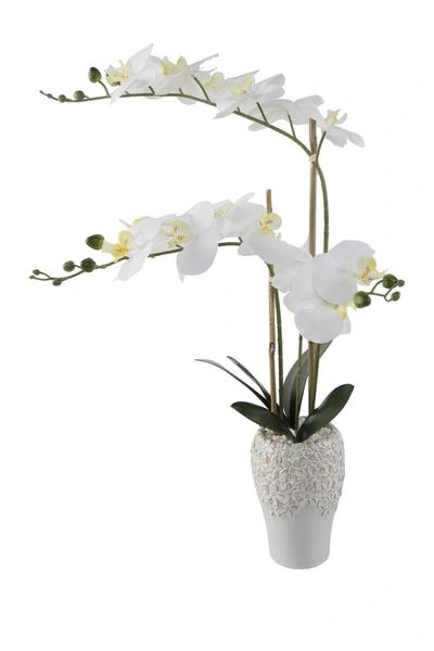 Flora Bunda Real-touch Orchid In White