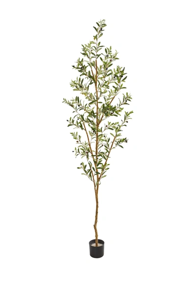 Nearly Natural 82” Olive Artificial Tree In Green