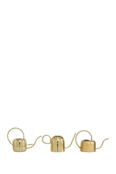 Venus Williams Metal Gold Watering Can, 3-piece Set