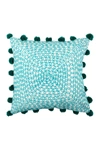 DIVINE HOME EMBROIDERED INFINITY LOOPS OUTDOOR PILLOW,715134360806