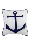 DIVINE HOME EMBROIDERED ANCHOR OUTDOOR PILLOW,715134360899