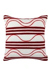 DIVINE HOME EMBROIDERED WAVES OUTDOOR PILLOW,715134361285