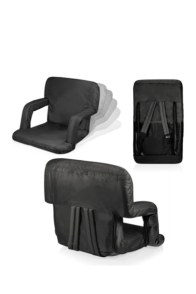 Oniva Ventura Portable Reclining Stadium Seat In Black