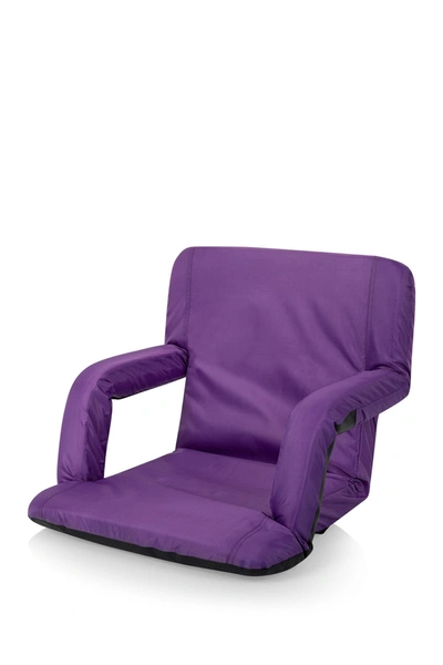 Picnic Time Ventura Portable Reclining Stadium Seat In Purple