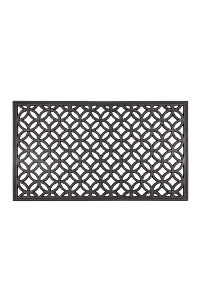 Entryways Circle Chains Recycled Rubber Doormat