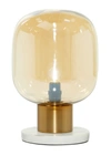 VENUS WILLIAMS GOLD SMOKED GLASS ACCENT LAMP,758647838349