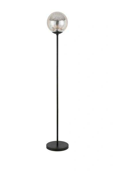 Addison And Lane Oula Mercury Glass Floor Lamp In Black