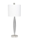 LALIA HOME STYLUS TABLE LAMP WITH WHITE FABRIC SHADE,810241029322