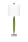 LALIA HOME STYLUS TABLE LAMP WITH WHITE FABRIC SHADE,810241029315