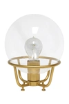 Lalia Home Old World Globe Glass Table Lamp In Matte Gold