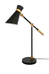 Addison And Lane Rex Two-tone Black/brass Finish Table Lamp