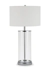 ADDISON AND LANE ROWAN TABLE LAMP GLASS/NICKEL,810325031128