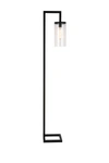 ADDISON AND LANE MALVA FLOOR LAMP WITH SEEDED GLASS,810325030145