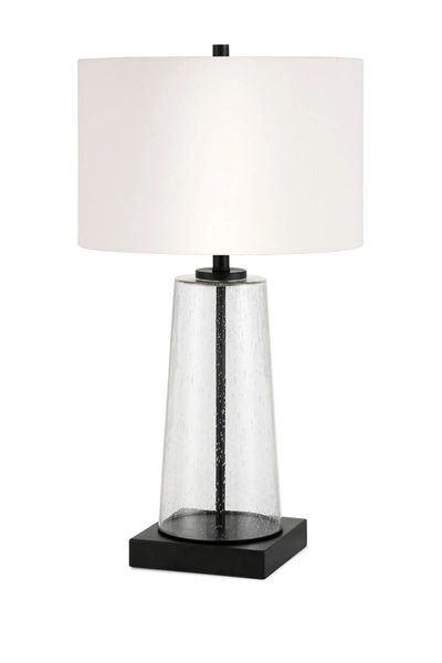 Addison And Lane Dax Tapered Seeded Glass Table Lamp In Clear