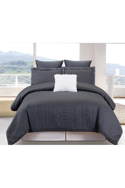 Duck River Textile Queen Schillman Overfilled Comforter Set In Grey