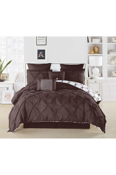 Duck River Textile Queen Esy Reversible Comforter Set In Chocolate