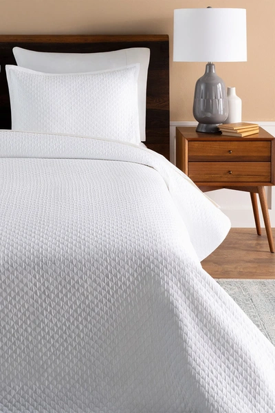 Surya Home Melbourne King Size Duvet & Shams 3-piece Bedding Set In White