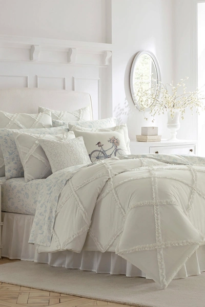 Laura Ashley Adelina White King Comforter Set