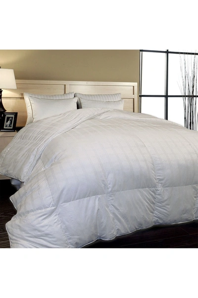 Blue Ridge Home Fashions 600 Thread Count Windowpane Duraloft Down Alternative Comforter In White