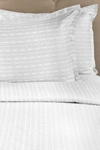 Melange King 400 Thread Count Cotton Arrow Duvet Set In Grey