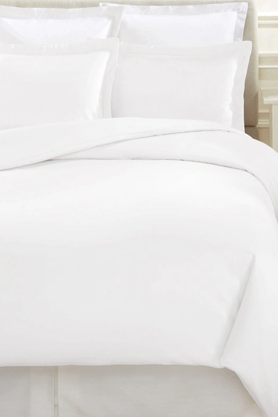 Melange 400 Thread Count Cotton Supima Cotton Duvet Set In White