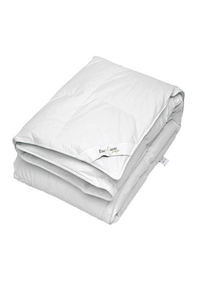 Enchante Home Luxury European Down & Feather Queen Size Comforter In White
