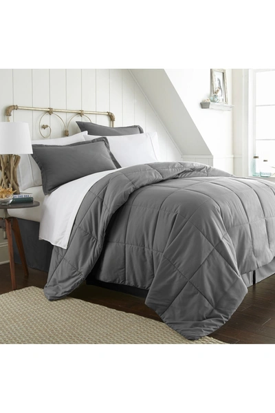 Ienjoy Home California King Premium Bed In A Bag In Gray