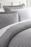 Ienjoy Home Home Spun Home Spun Premium Ultra Soft Ribbon Pattern 3-piece Duvet Cover King Set In Gray
