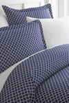 Ienjoy Home Home Spun Home Spun Premium Ultra Soft Quadrafoil Pattern 2-piece Duvet Cover Twin Set In Navy