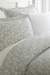 Ienjoy Home Home Spun Home Spun Premium Ultra Soft Wheatfield Pattern 2-piece Duvet Cover Twin Set In Gray