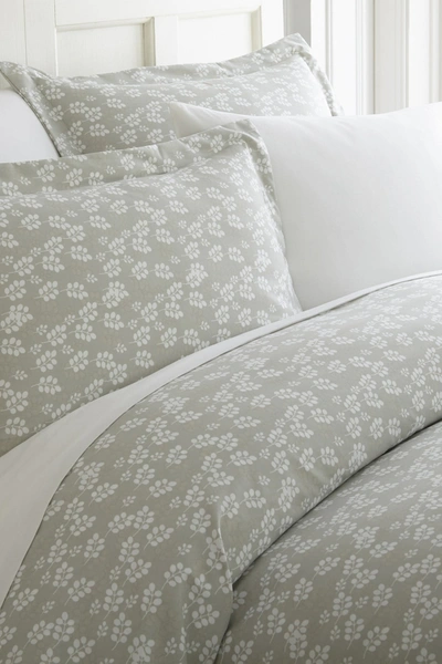 Ienjoy Home Home Spun Home Spun Premium Ultra Soft Wheatfield Pattern 2-piece Duvet Cover Twin Set In Gray