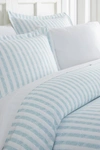 Ienjoy Home Home Spun Home Collection Premium Ultra Soft 3-piece Puffed Duvet Cover Set In Light Blue