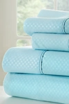 Ienjoy Home Hotel Collection Premium Ultra Soft 4-piece Checkered Bed Sheet Set In Aqua