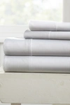Ienjoy Home Home Spun Elegant Pinstriped Pattern 4-piece Sheet Set In Light Gray